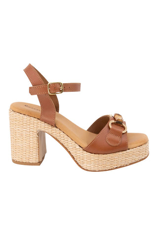 Mel Raffia Platform Sandal
