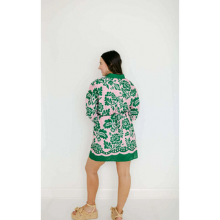 Shirtdress-Jade petals