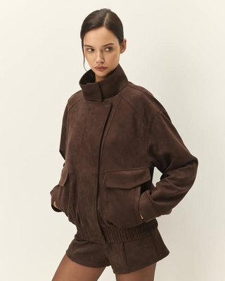marceau faux suede jacket