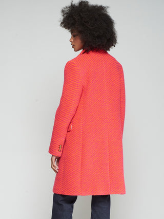 Coat Aricia Rosa Diagonal