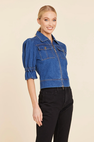 Double zip jacket-denim