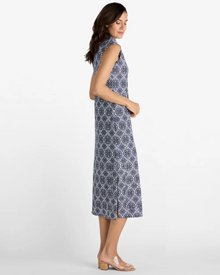 Kristen Maxi Tribal Medallion Navy