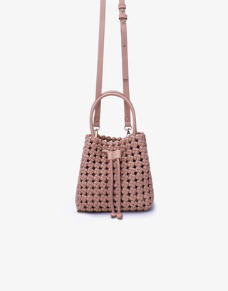 Perrie Bucket Mini Woven Square Tote
