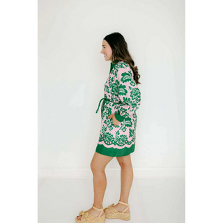 Shirtdress-Jade petals