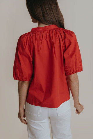 Henley Top Poppy