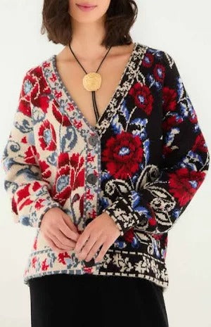 Mixed Valentina Black Knit Cardigan