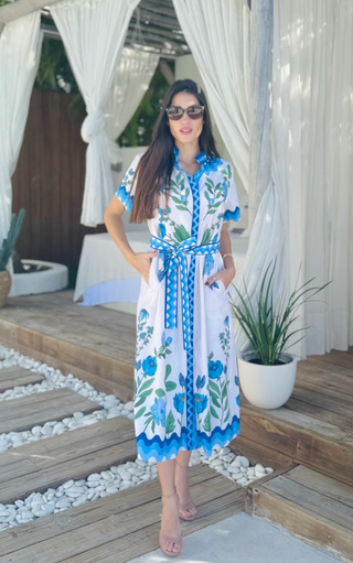 Sydney Shirtdress - Wildflower Blue