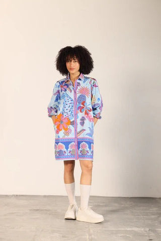 Ava Dress Azure Safari
