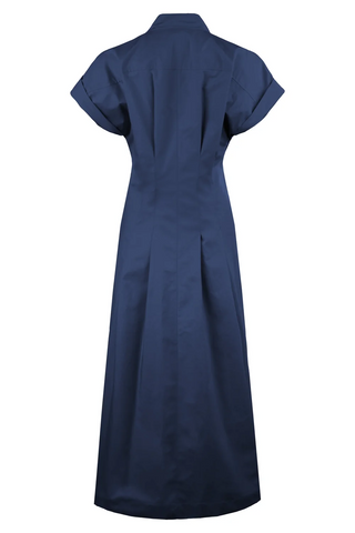 Long rocky dress- suede back satin