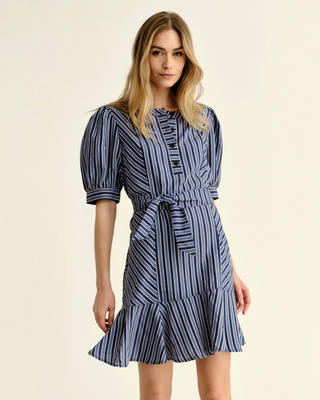 Bonnie Dress Coastal Stripe