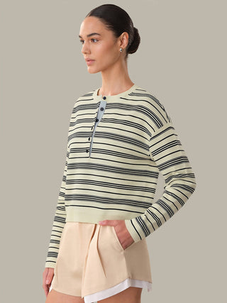 Vivienne stripe henley top