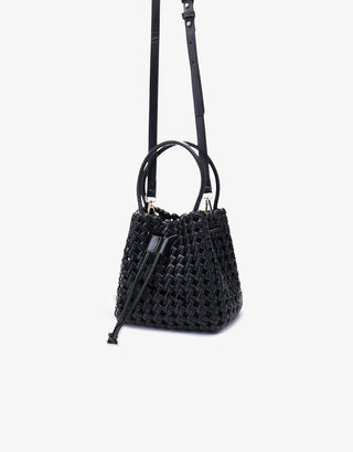 Perrie Bucket Mini Woven Square Tote