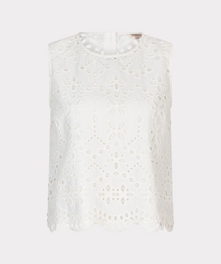 Top Sleveveless Broderie Anglaise