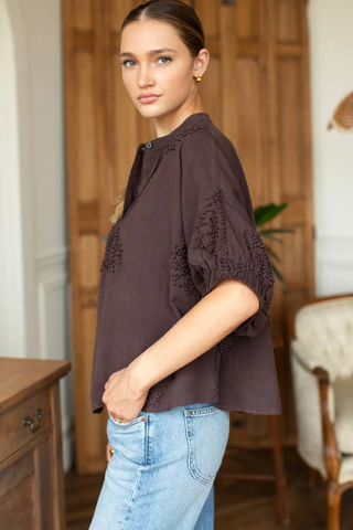 Mandarin Collar Top