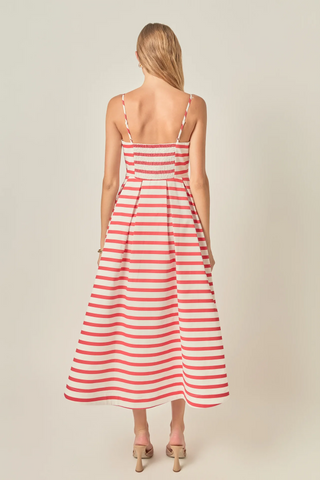 Striped Midi Dress