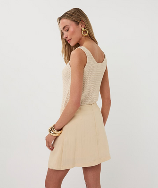 Singlet knit sequins natural