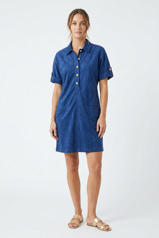 Placket Welt Pocket Dress