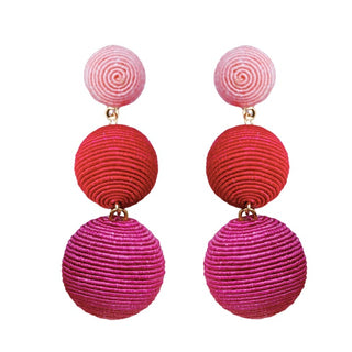 Pink Ombre Lido Statement Drop Earrings