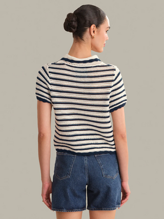 Leilani collared button front cardi