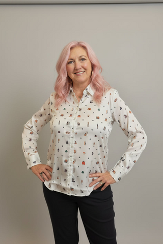 Ski Printed Button Down