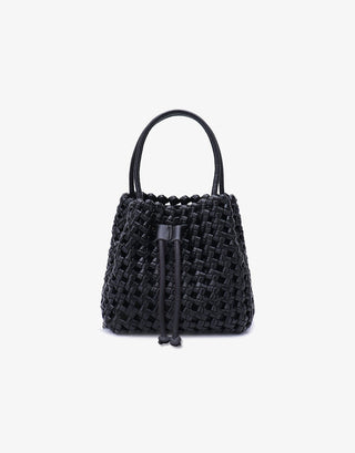 Perrie Bucket Mini Woven Square Tote