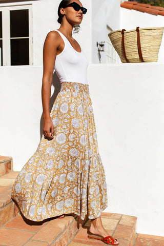 Shirred Skirt