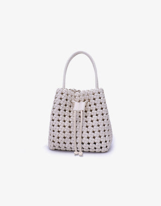 Perrie Bucket Mini Woven Square Tote