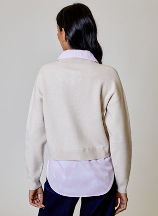 Stripe Two Fer Sweater