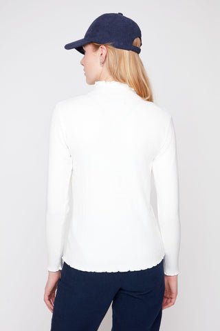 Lettuce Hem Long Sleeve Knit