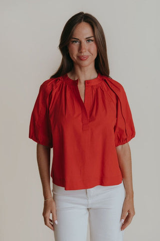 Henley Top Poppy