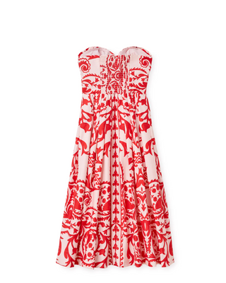 Ingrid Dress Faraway Print Poppy