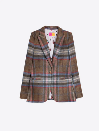 Brown Checked Jacket
