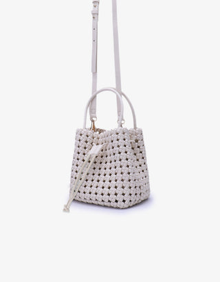Perrie Bucket Mini Woven Square Tote