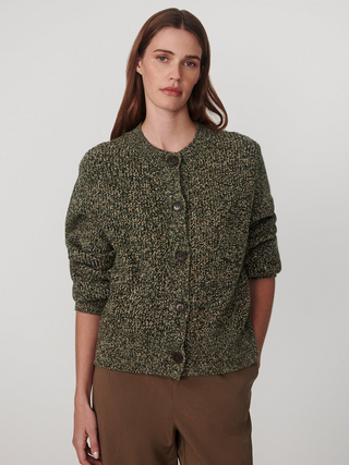 Patricia knit cardi-pronderosa pine
