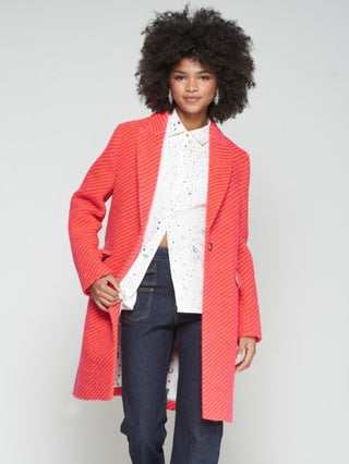 Coat Aricia Rosa Diagonal