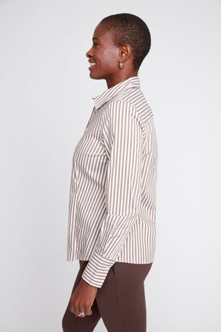 Stripe Button Up Storm Combo