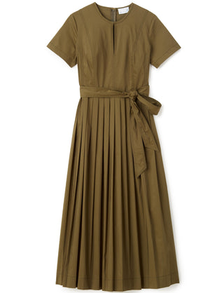 Stuart Midi Dress-Olive