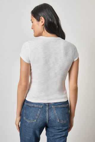 Ribbed Slub Crewneck Tee