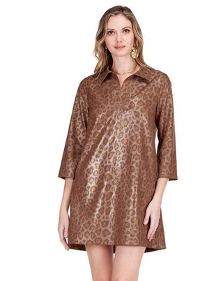 Placket Bell Sleeve Dress- GolLep