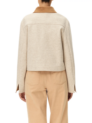 luc corduroy collar short jacket