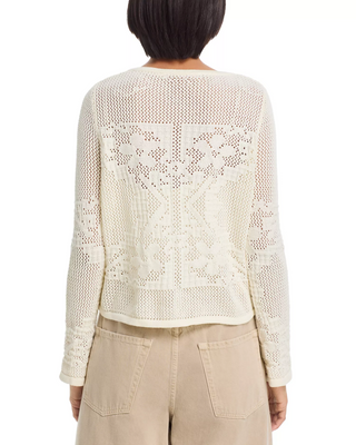 Marigold mesh sweater