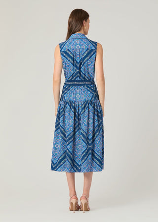 Pauletta Dress Blue Multi
