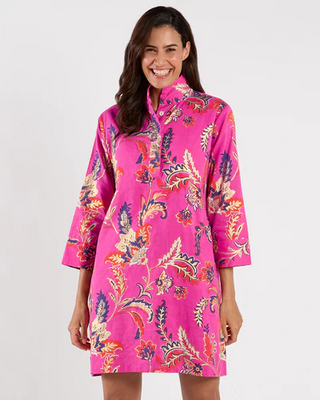 HELEN FEATHERED FLORAL PINK GOLD