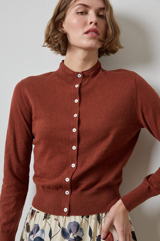 Funnel Neck Cardigan