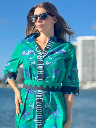 Rhea Midi Menagerie Green
