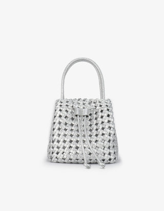Perrie Bucket Mini Woven Square Hi Shine