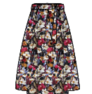 Zelda jacquard skirt