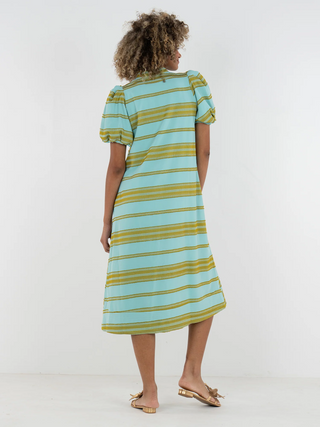 Hampton Dress Fringe Stripe