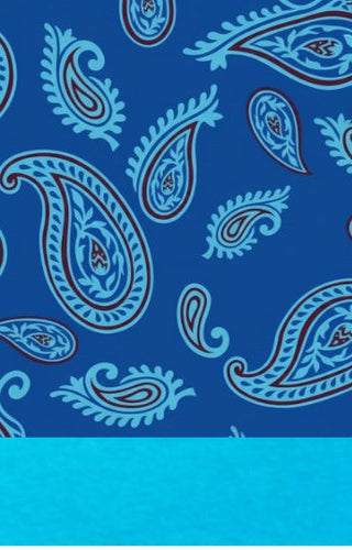 Nico Bandana Blue Three Quarter Sleeve Maxi