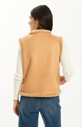 Hyland Rev Sherpa Vest Iced Coffee